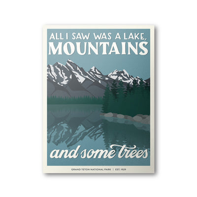 Grand Teton National Park Poster | Subpar Parks Poster - Albion Mercantile Co.