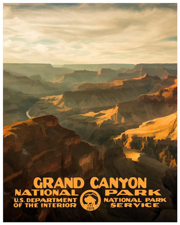 Grand Canyon National Park Poster - Albion Mercantile Co.