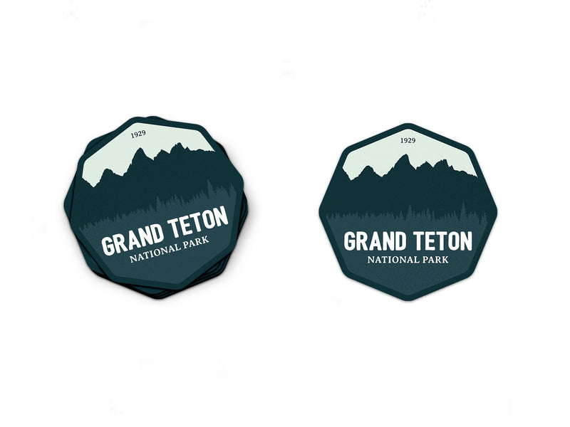 Grand Teton National Park Sticker | National Park Decal - Albion Mercantile Co.