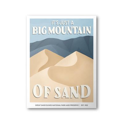 Great Sand Dunes National Park Poster | Subpar Parks Poster - Albion Mercantile Co.