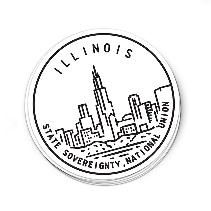 Illinois Sticker - Albion Mercantile Co.