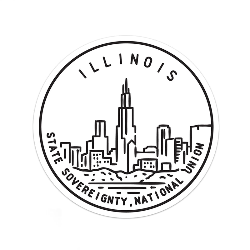 Illinois Sticker - Albion Mercantile Co.