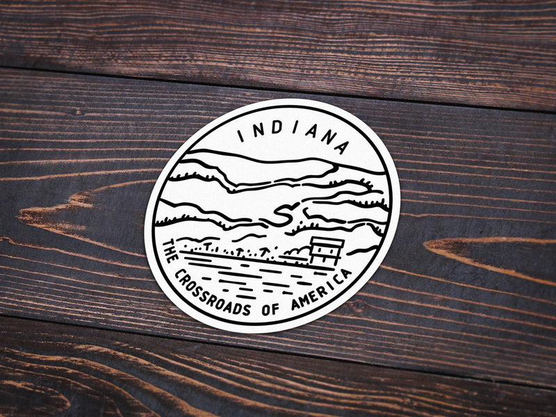 Indiana Sticker - Albion Mercantile Co.