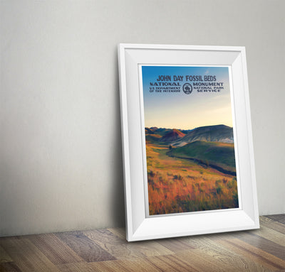 John Day Fossil Beds National Monument Poster - Albion Mercantile Co.