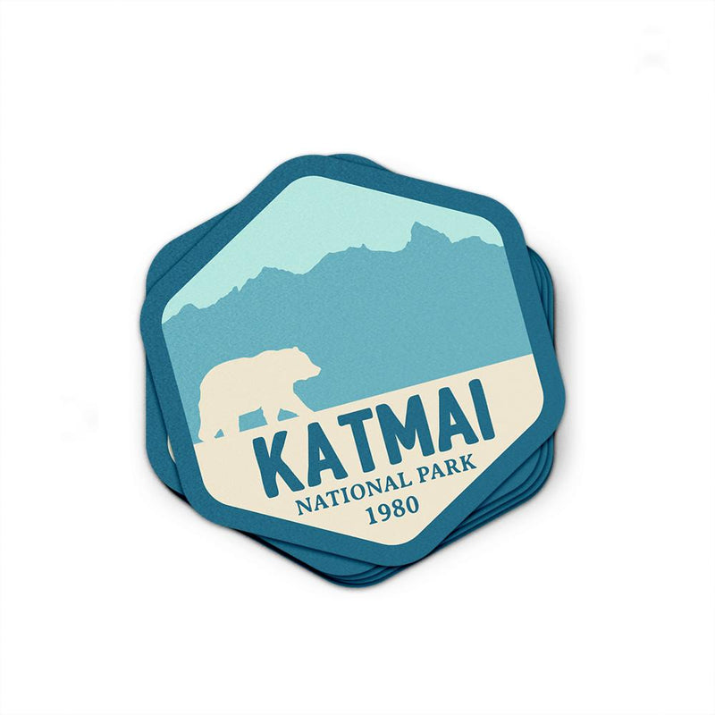 Katmai National Park Sticker | National Park Decal - Albion Mercantile Co.