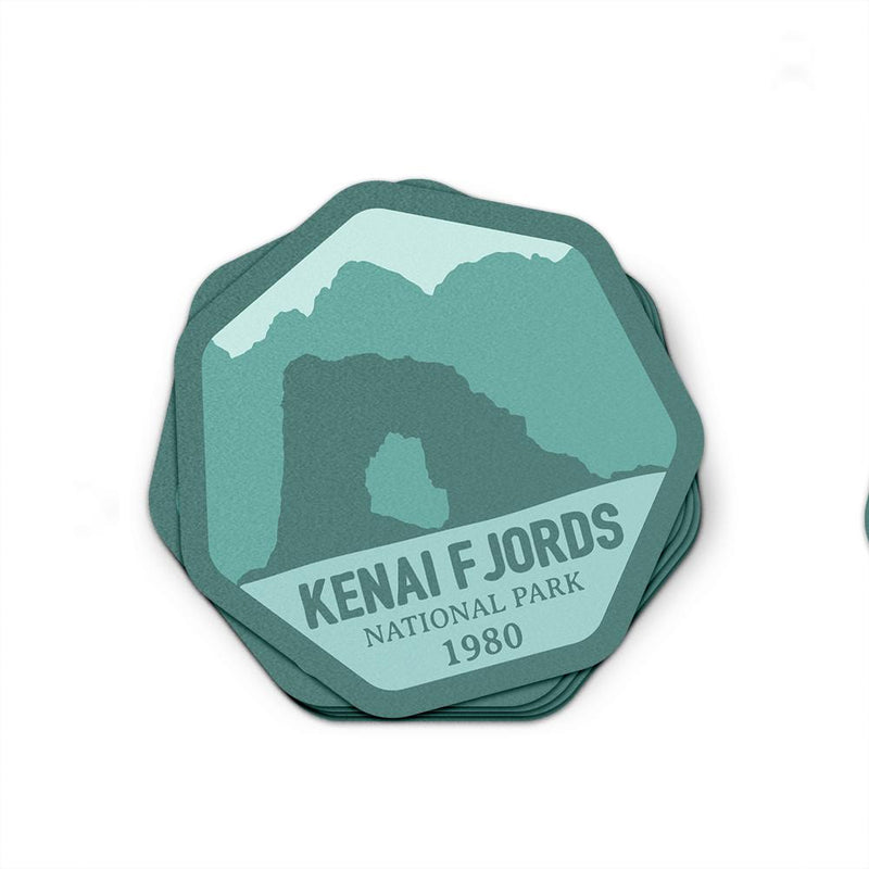 Kenai Fjords National Park Sticker | National Park Decal - Albion Mercantile Co.