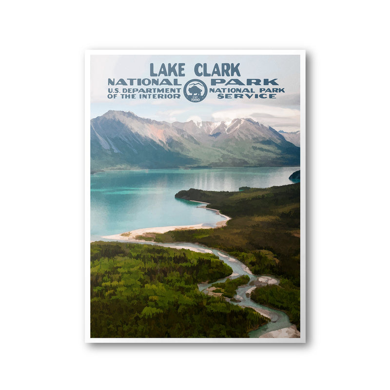 Lake Clark National Park Poster - Albion Mercantile Co.