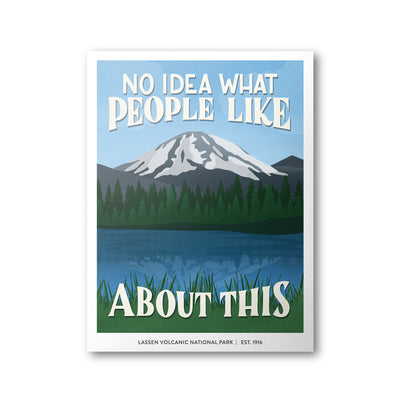 Lassen Volcanic National Park Poster | Subpar Parks Poster - Albion Mercantile Co.