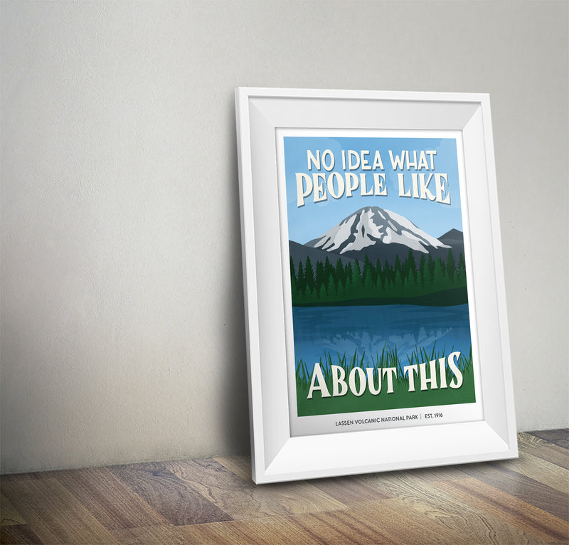 Lassen Volcanic National Park Poster | Subpar Parks Poster - Albion Mercantile Co.