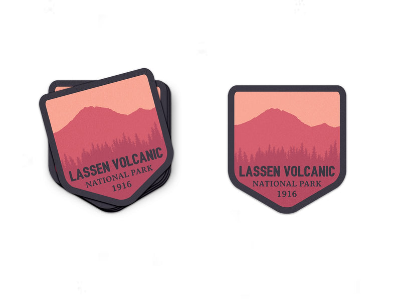 Lassen Volcanic National Park Sticker | National Park Decal - Albion Mercantile Co.