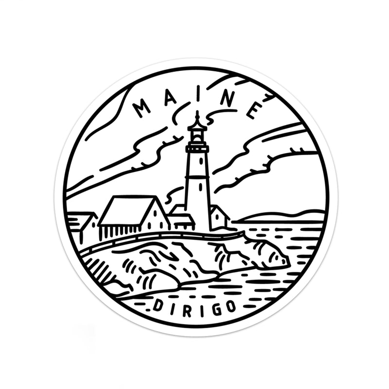 Maine Sticker - Albion Mercantile Co.
