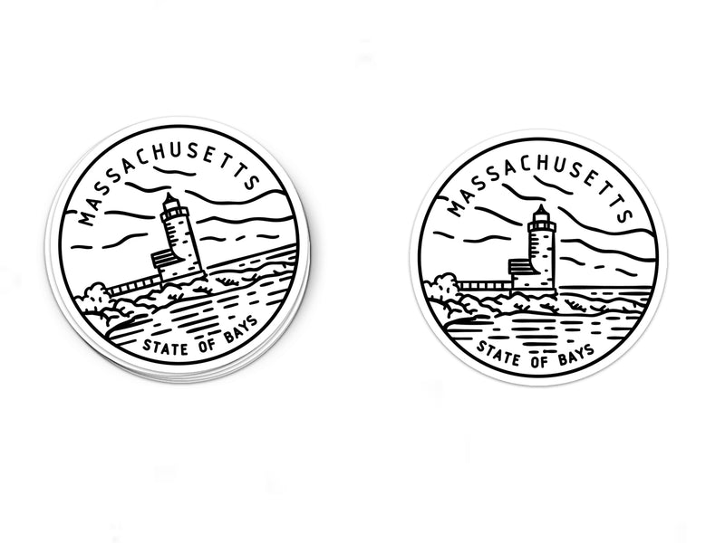 Massachusetts Sticker - Albion Mercantile Co.