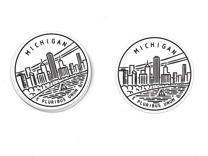 Michigan Sticker - Albion Mercantile Co.