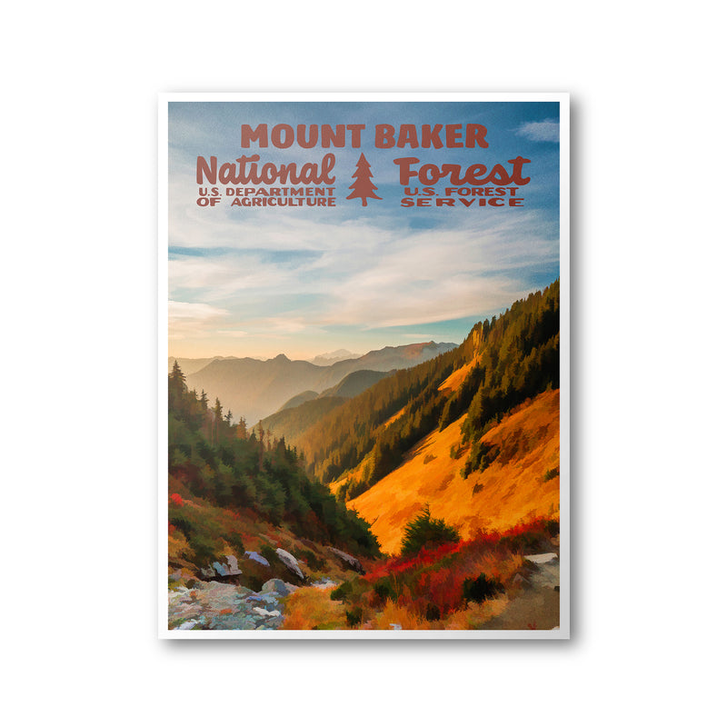 Mount Baker National Forest Poster
