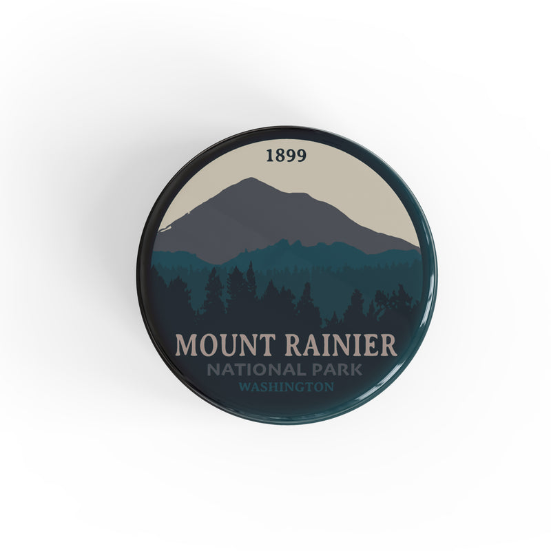 Mount Rainier National Park Button Pin