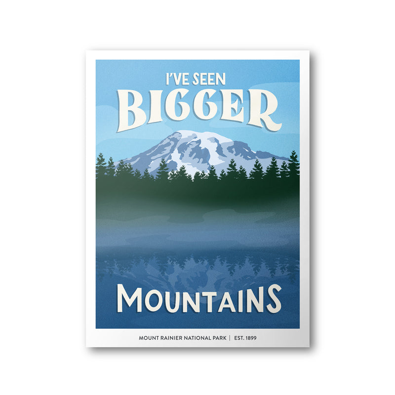 Mount Rainier National Park Poster | Subpar Parks Poster - Albion Mercantile Co.