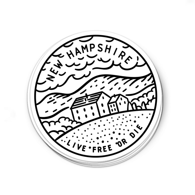 New Hampshire Sticker - Albion Mercantile Co.