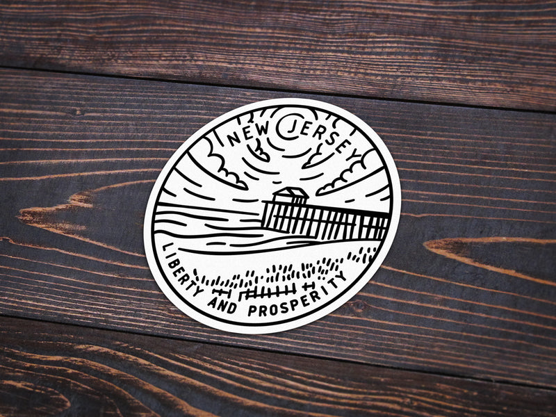 New Jersey Sticker - Albion Mercantile Co.