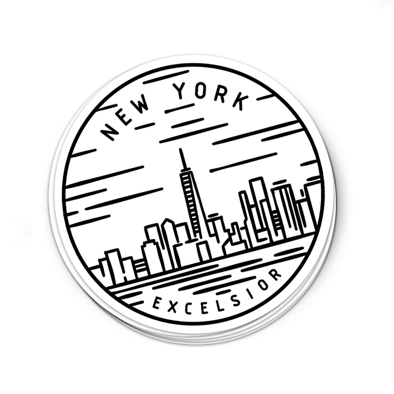 New York Sticker - Albion Mercantile Co.