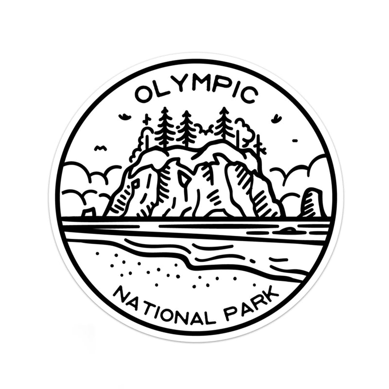 Olympic National Park Sticker | National Park Decal - Albion Mercantile Co.