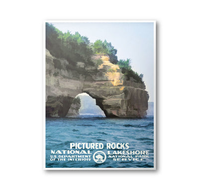 Pictured Rocks National Lakeshore Poster - Albion Mercantile Co.