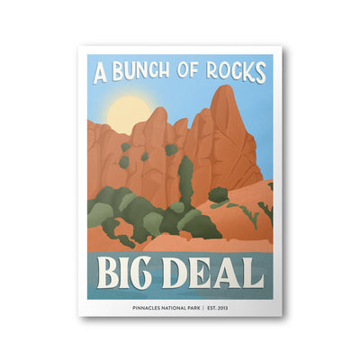 Pinnacles National Park Poster | Subpar Parks Poster - Albion Mercantile Co.