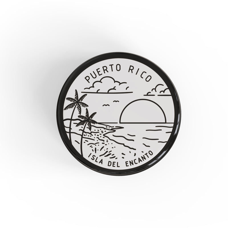 Puerto Rico Button Pin