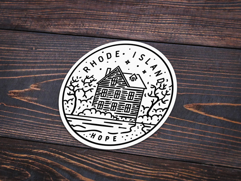 Rhode Island Sticker - Albion Mercantile Co.