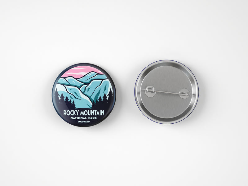 Rocky Mountain National Park Button Pin