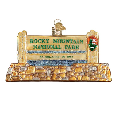 Rocky Mountain National Park Christmas Ornament | Glass Blown Ornament | - Albion Mercantile Co.