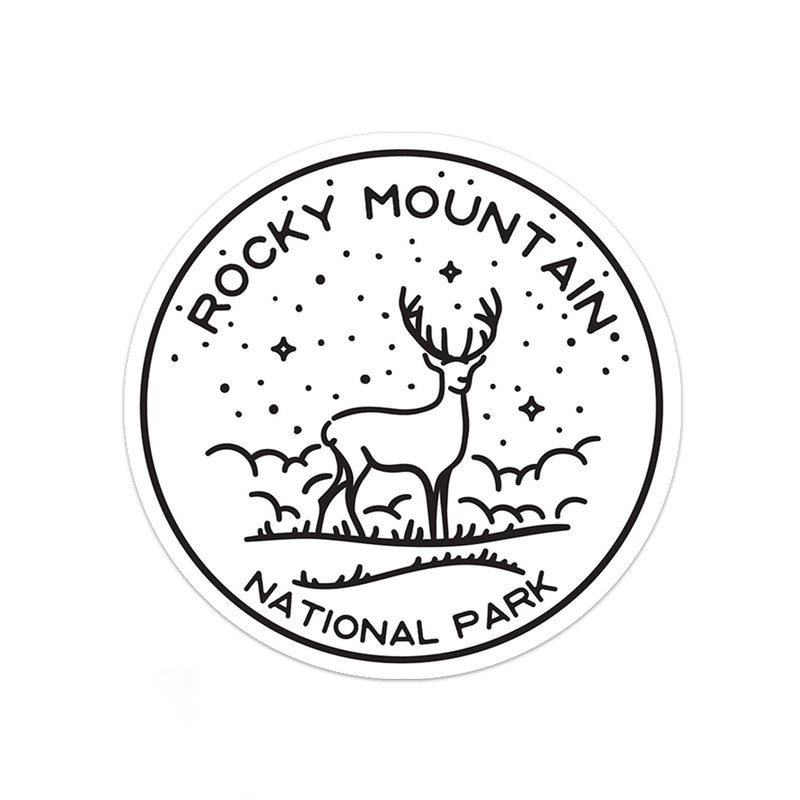 Rocky Mountain National Park Sticker | National Park Decal - Albion Mercantile Co.