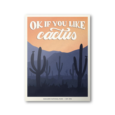 Saguaro National Park Poster | Subpar Parks Poster - Albion Mercantile Co.
