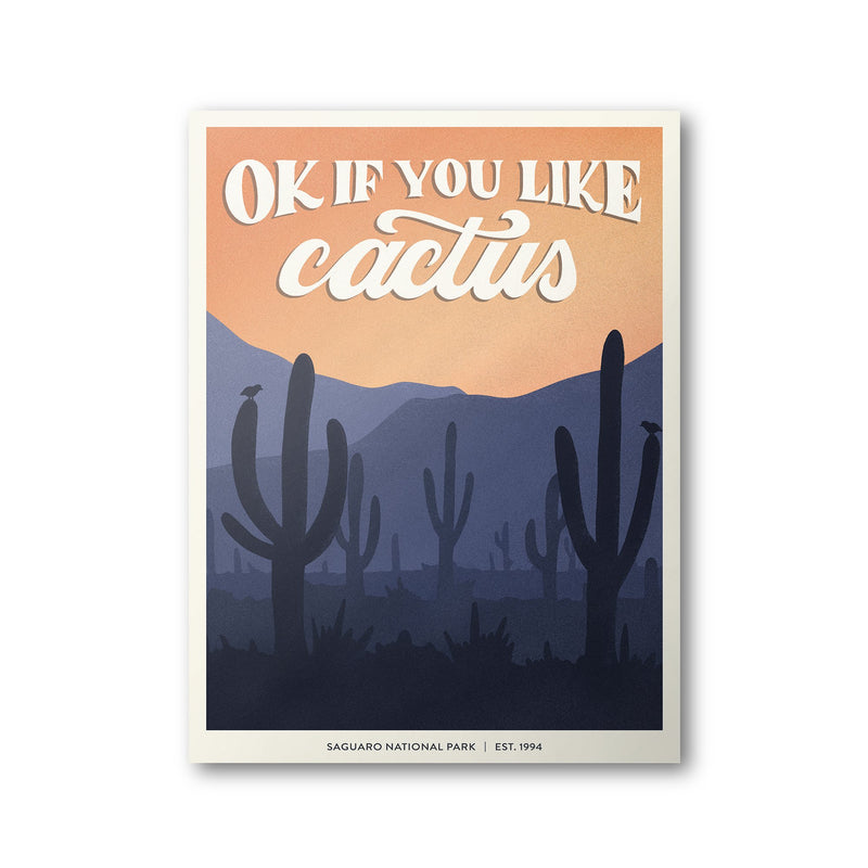 Saguaro National Park Poster | Subpar Parks Poster - Albion Mercantile Co.