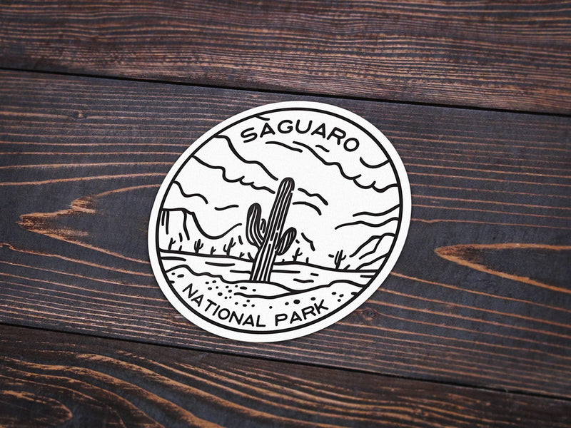 Saguaro National Park Sticker | National Park Decal - Albion Mercantile Co.