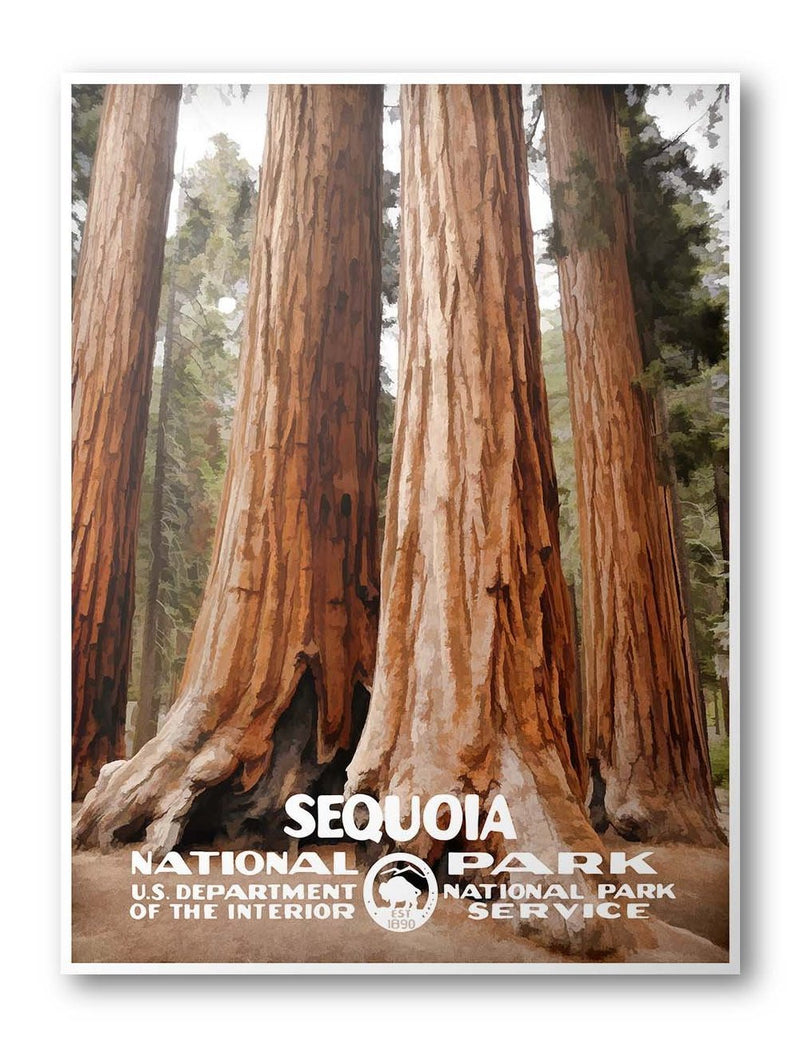 Sequoia National Park Poster - Albion Mercantile Co.