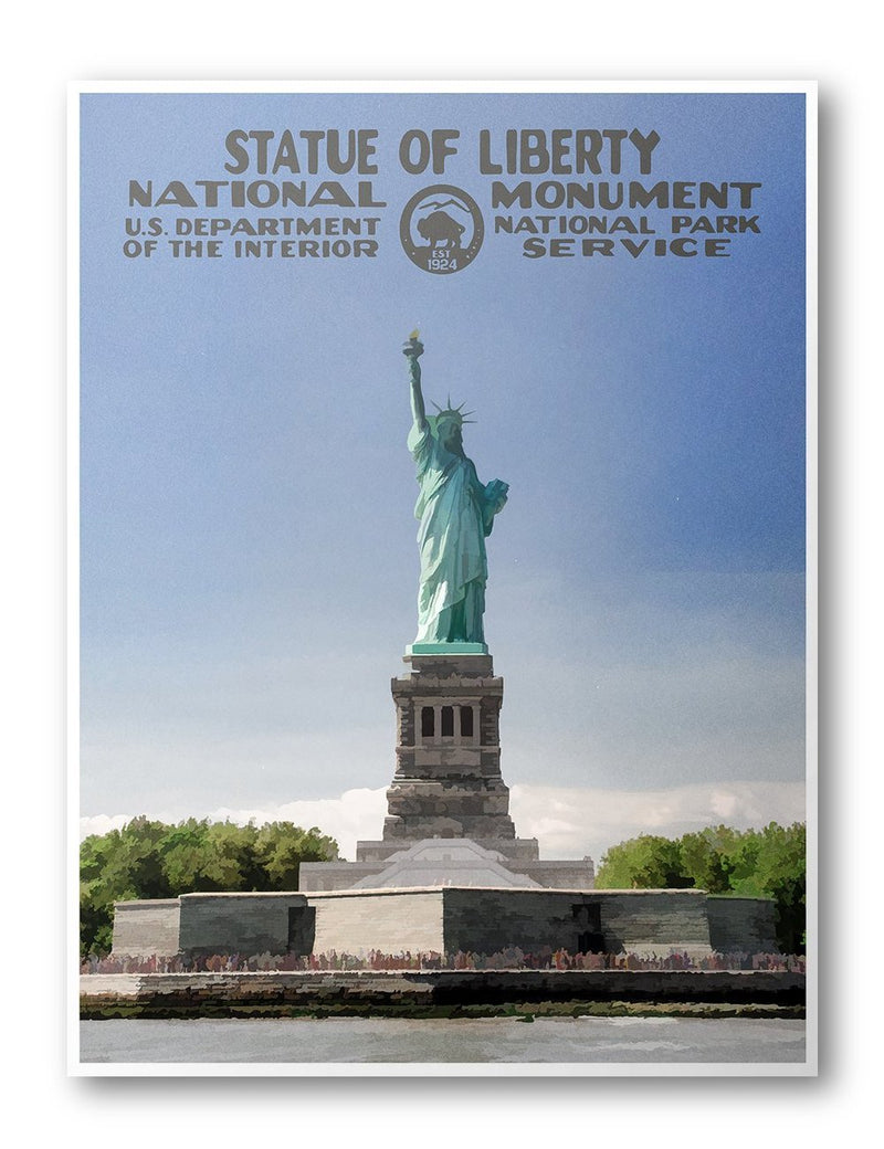 Statue of Liberty National Monument Poster - Albion Mercantile Co.