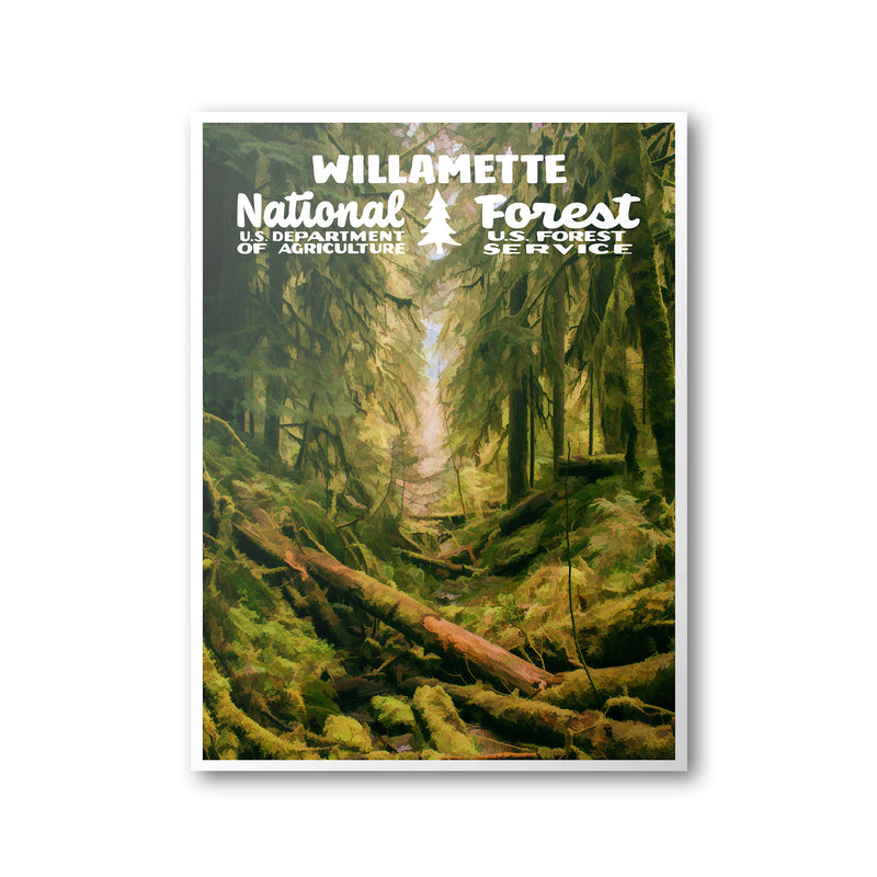 Willamette National Forest Poster