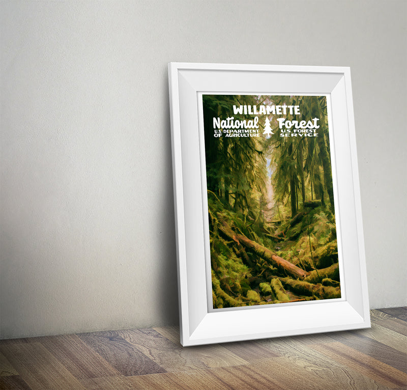 Willamette National Forest Poster