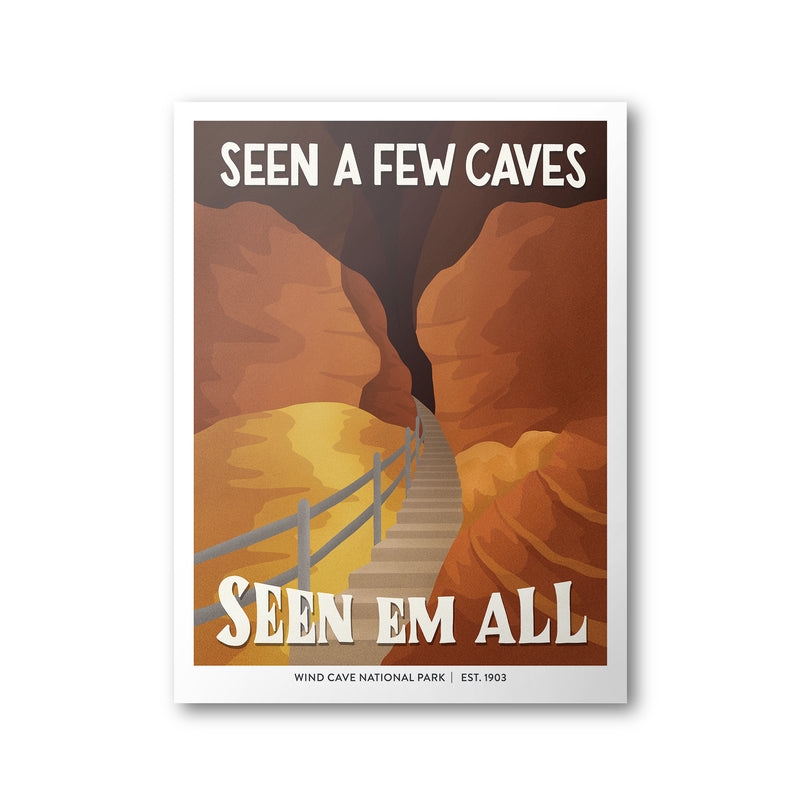 Wind Cave National Park Poster | Subpar Parks Poster