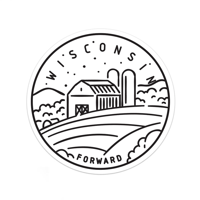 Wisconsin Sticker - Albion Mercantile Co.