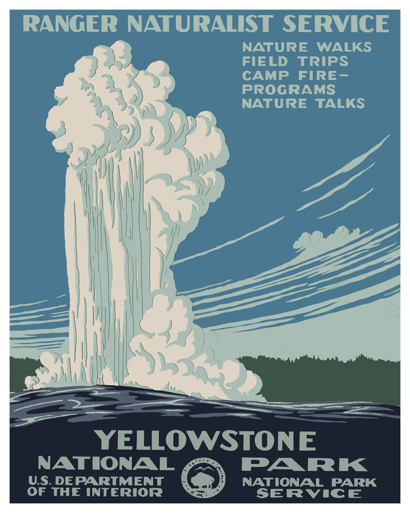 Yellowstone National Park Poster (WPA Reproduction) - Albion Mercantile Co.
