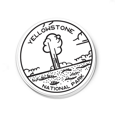 Yellowstone National Park Sticker | National Park Decal - Albion Mercantile Co.