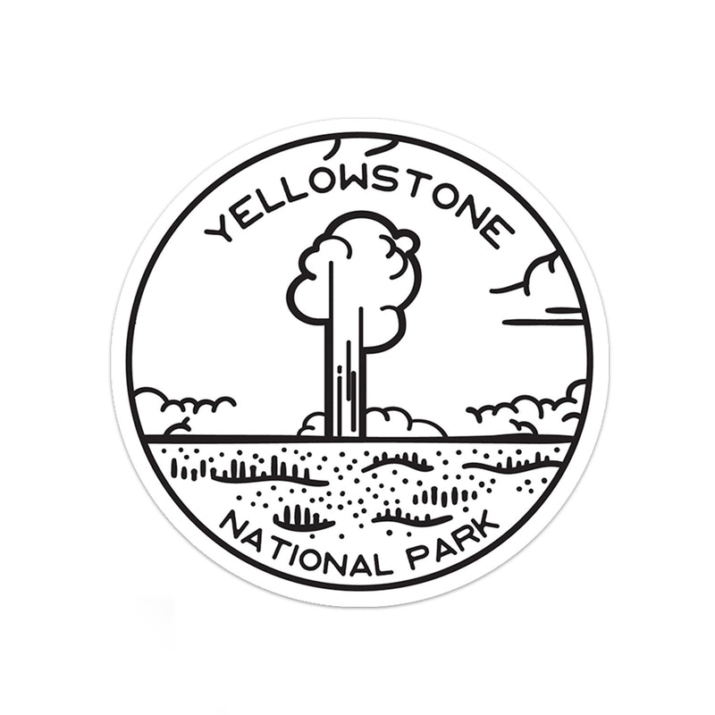Yellowstone National Park Sticker | National Park Decal - Albion Mercantile Co.