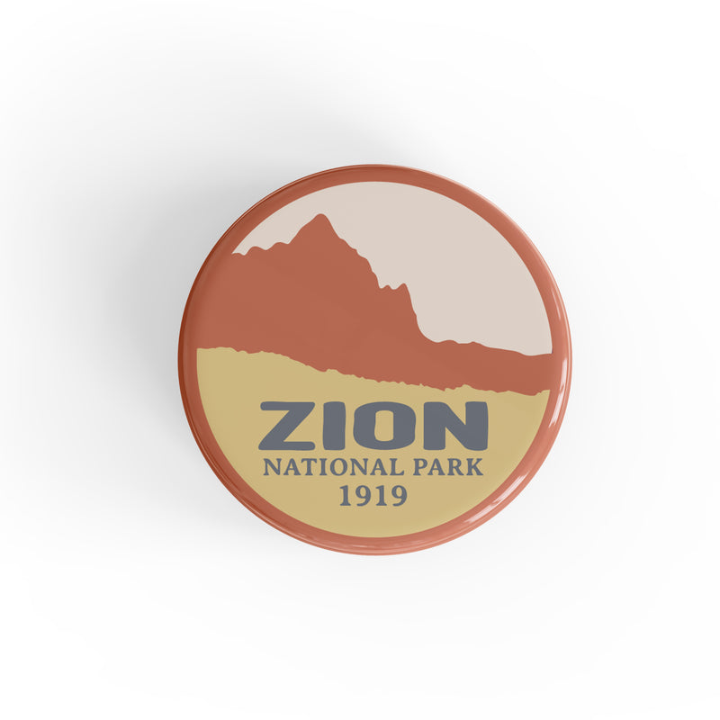 Zion National Park Button Pin