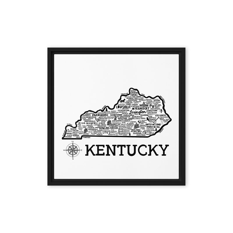 Kentucky Framed Canvas Print
