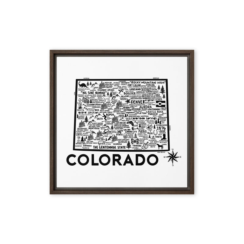 Colorado Framed Canvas Print