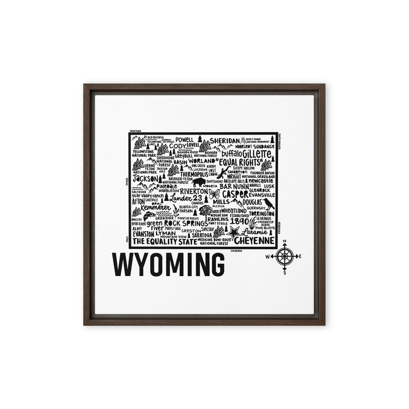 Wyoming Framed Canvas Print