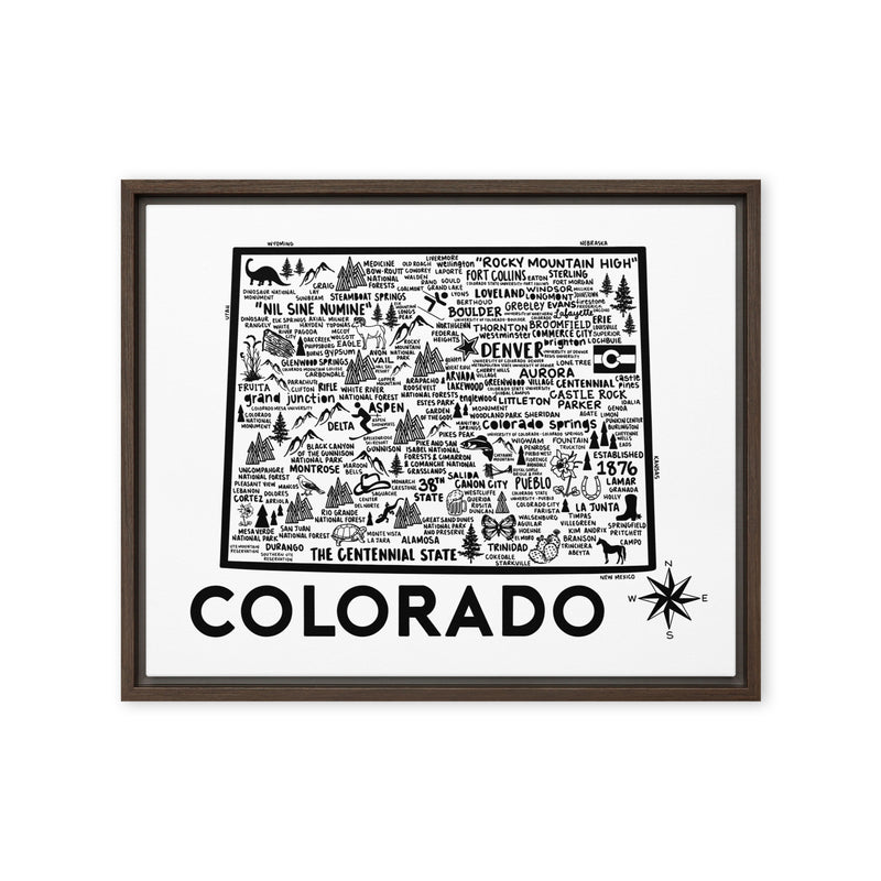 Colorado Framed Canvas Print