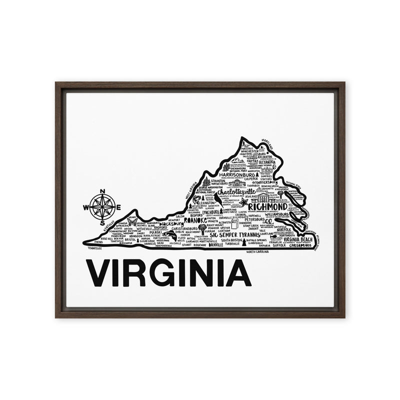 Virginia Framed Canvas Print