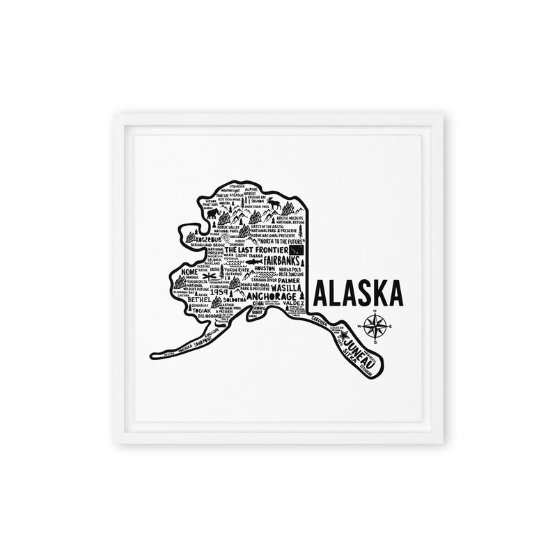 Alaska Framed Canvas Print